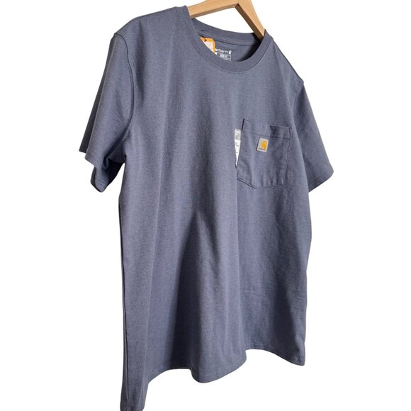 Carhartt Loose Fit Size Large Women’s Tee Shirt Short Sleeve NWT Thundercloud Bl - Picture 5 of 7